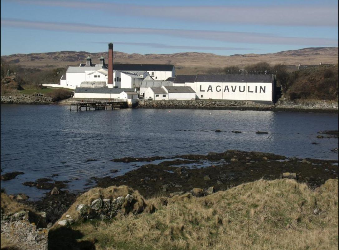 Islay whisky landscape and distillery