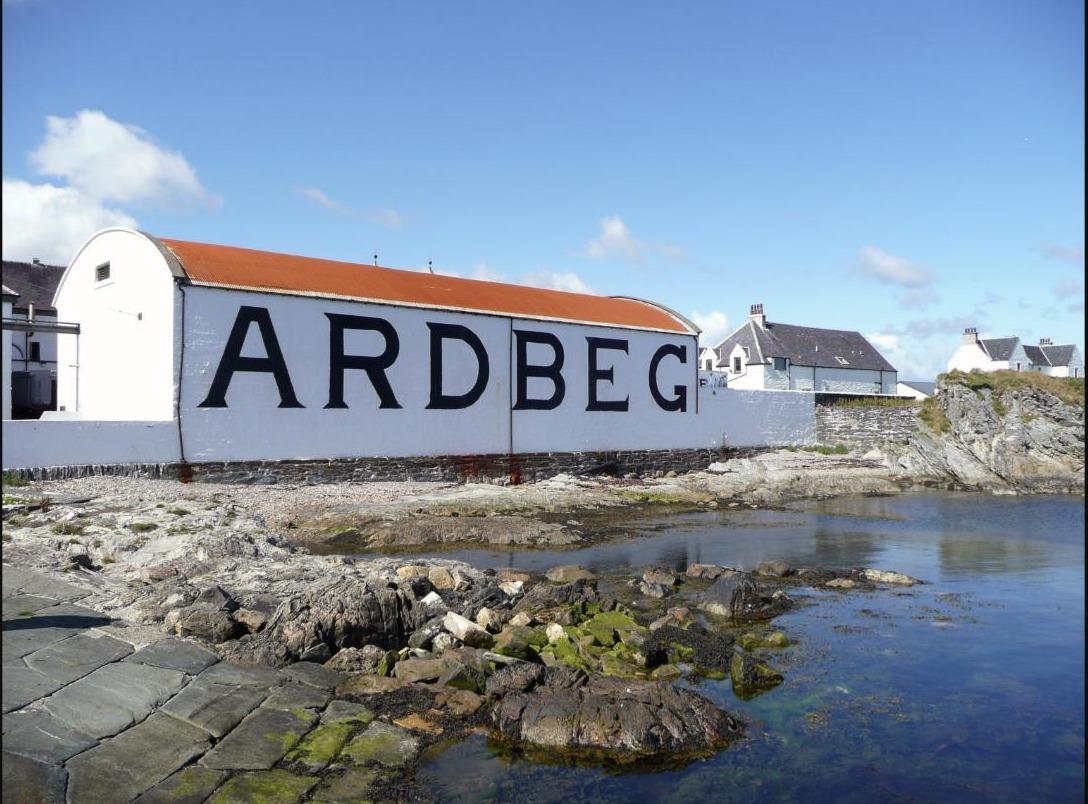 Islay whisky landscape and distillery